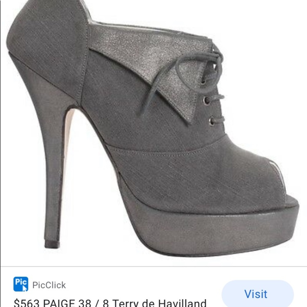 Paige terry de havilland open toe heel booties